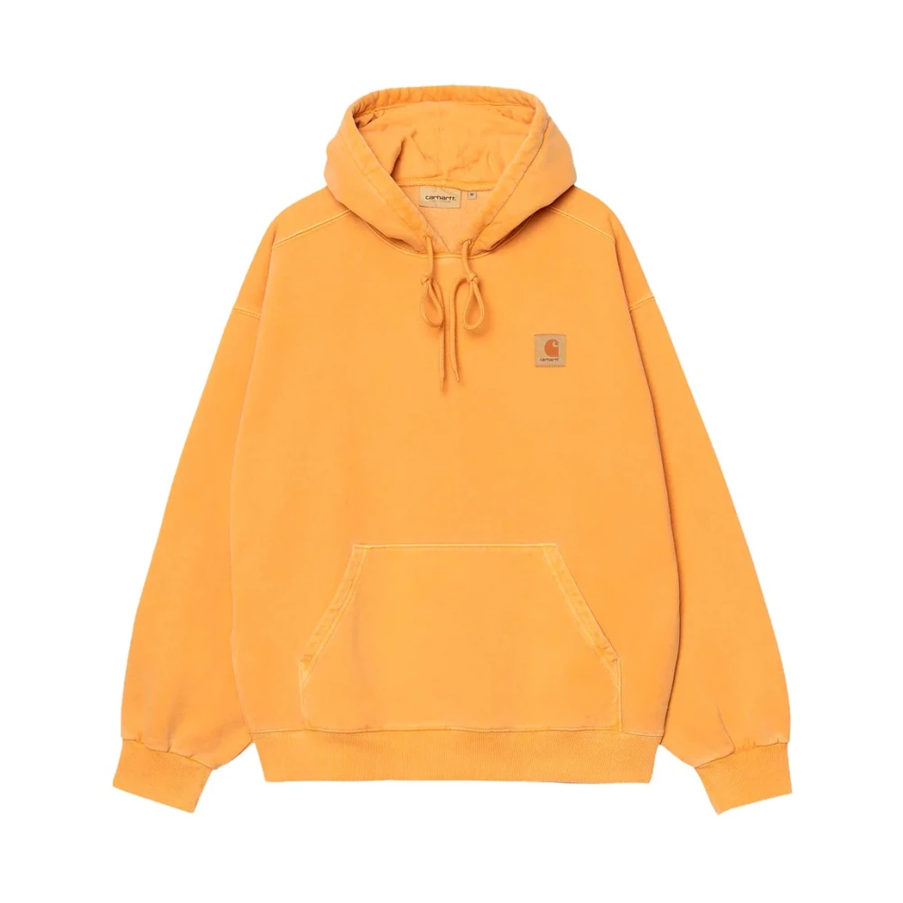 Carhartt WIP Gele Logo Hoodie Sweater Yellow Heren