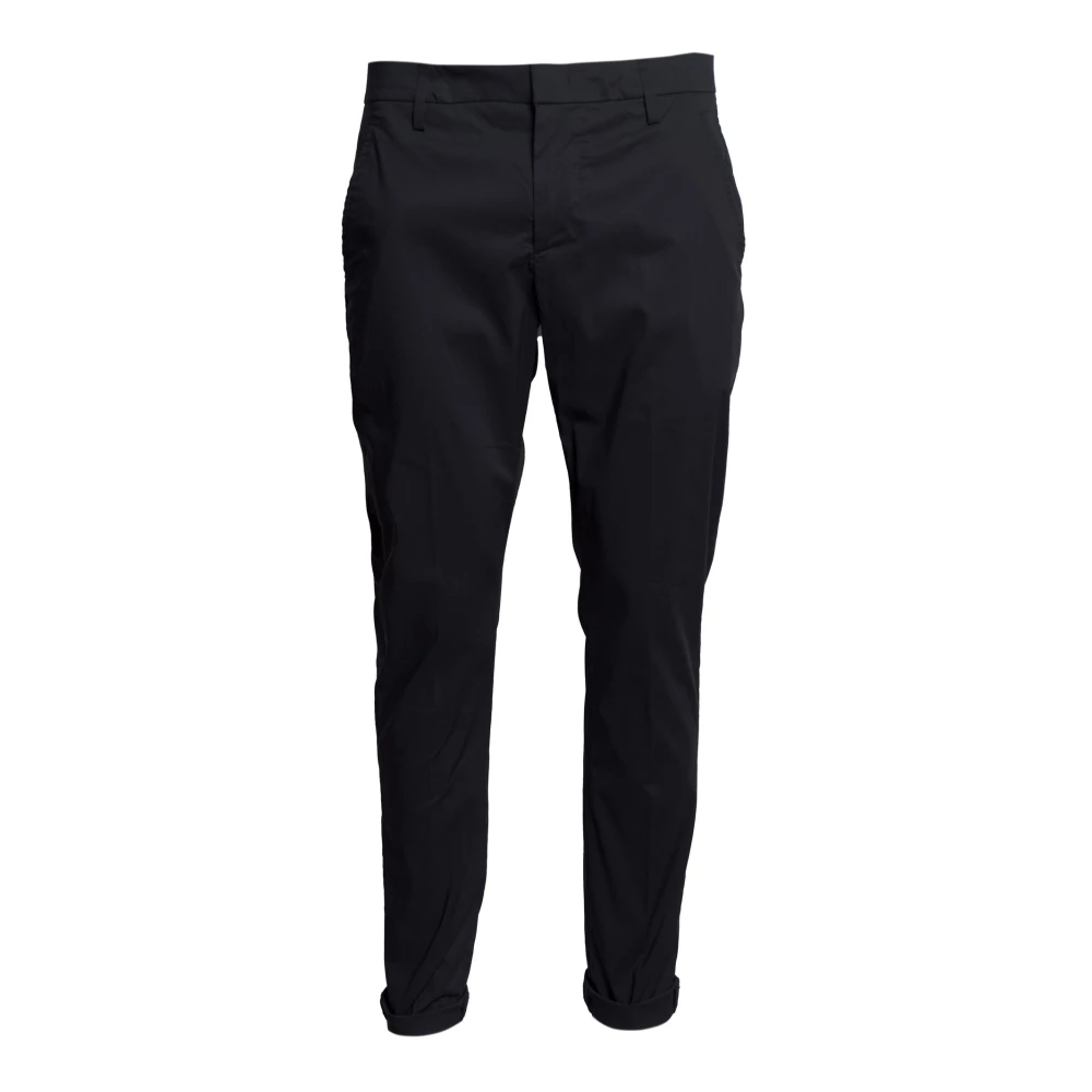 Dondup Herr Svart Byxor W32, Bomull, Gaubert Chino Byxor