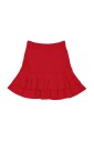 red-stretch-skirt-elegant-style