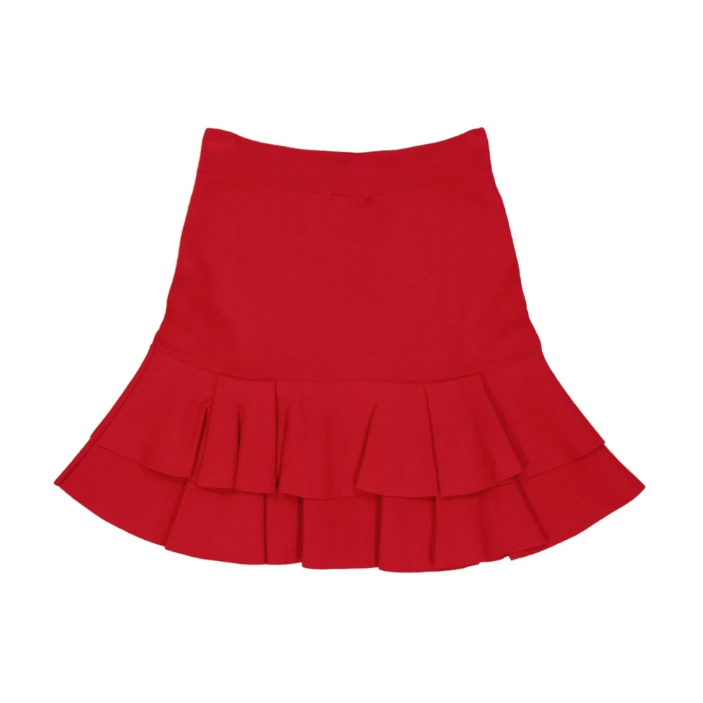 Boutique Moschino Rode Stretch Rok Elegante Stijl Red Dames