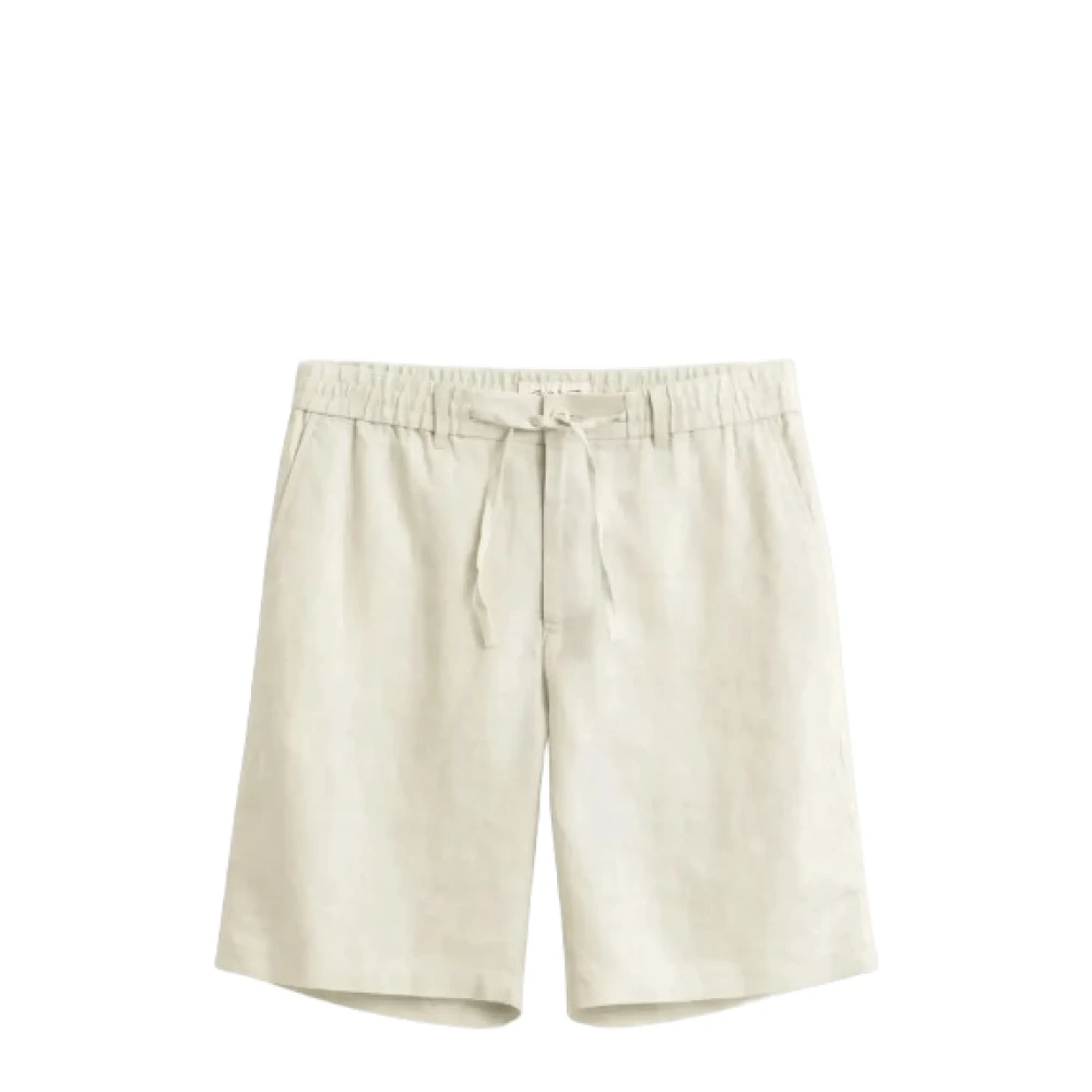 Gant Men's Beige Casual Shorts, L, Reg Linen Ds Shorts