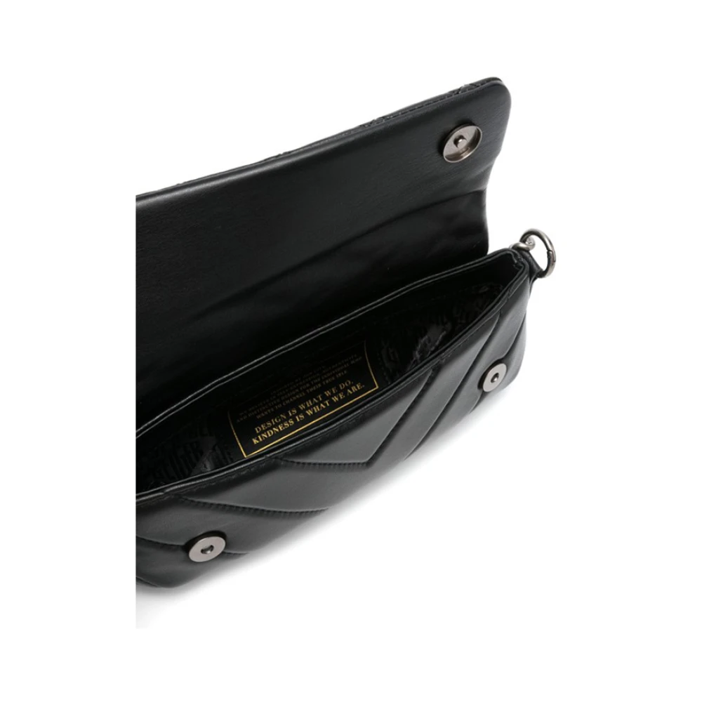 Kurt Geiger Zwarte Schoudertas met Kettingriem Black Dames
