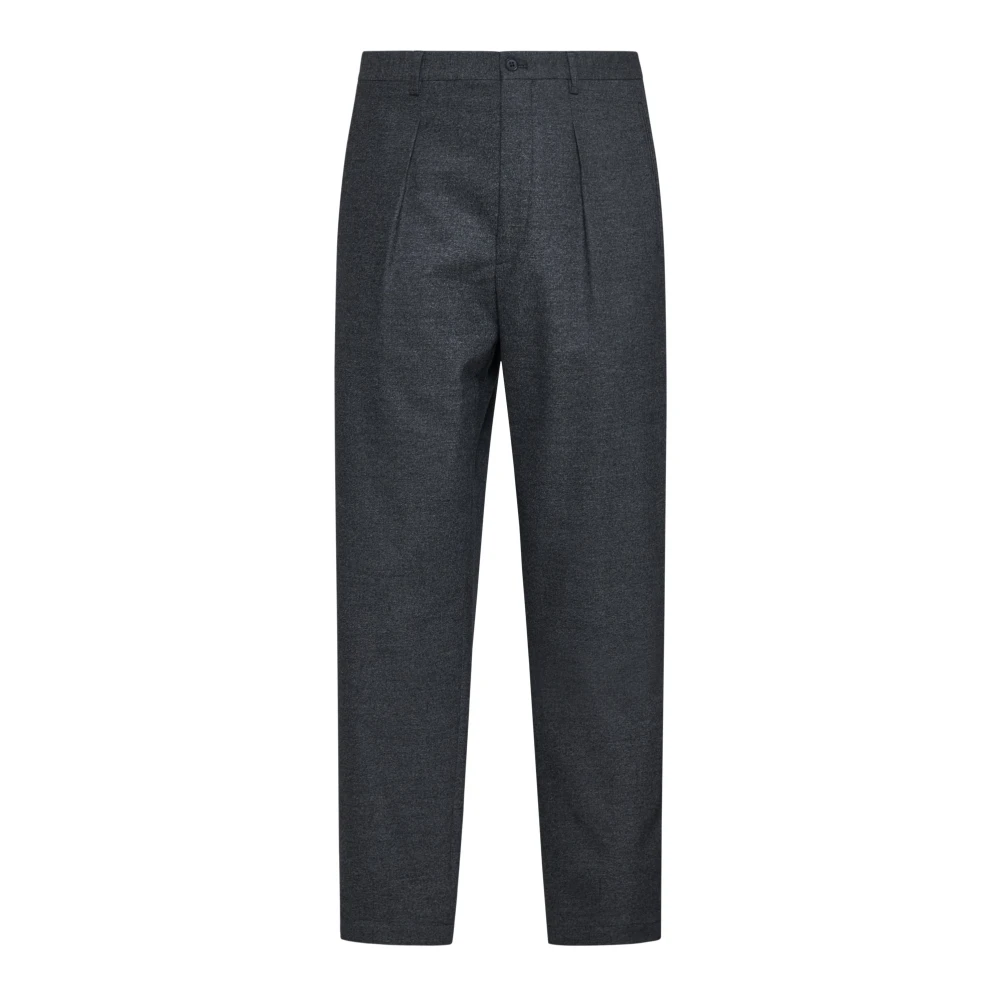 Giorgio Armani Op Maat Gemaakte Wol Kasjmier Broek Zwart Black Heren