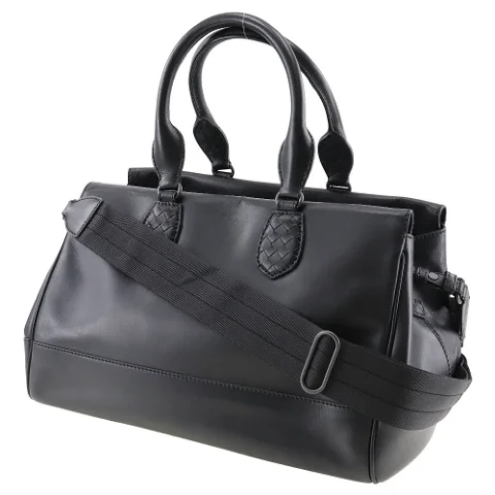 Bottega Veneta Vintage Pre-owned Leather handbags Black Dames