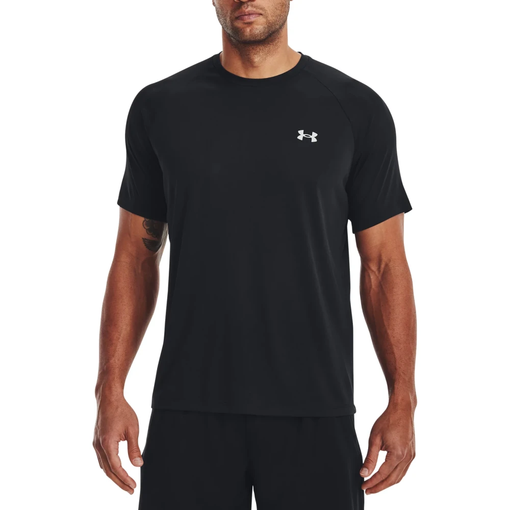 Under Armour Tech Reflecterend SS T-Shirt voor Fitness en Hardlopen Black Heren