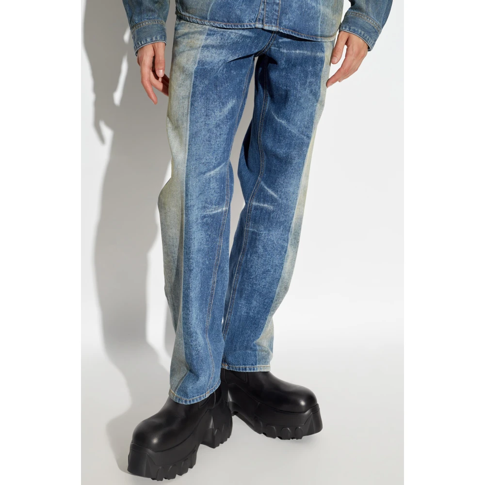 Diesel Tapered jeans 2010 D-Macs-Fsf1 Blue Heren