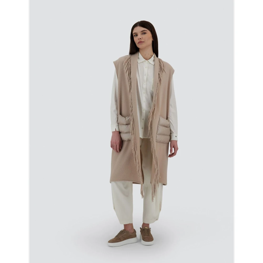 Herno Ultralight Nylon Resort Vest Beige Dames