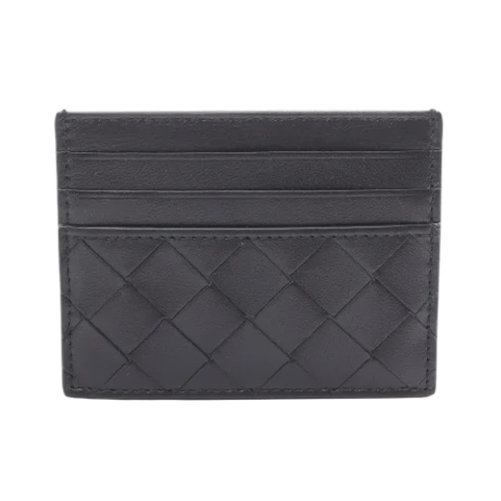 Bottega Veneta Vintage Pre-owned Leather wallets Black Dames