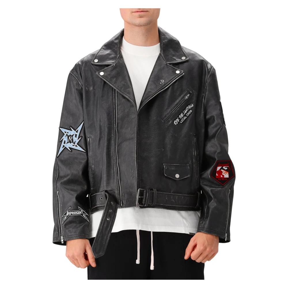 Jackets > Leather Jackets - - Represent - Modalova