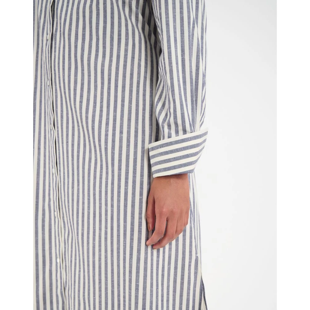 Ines De La Fressange Paris Douglas katoenen jurk Blue Dames