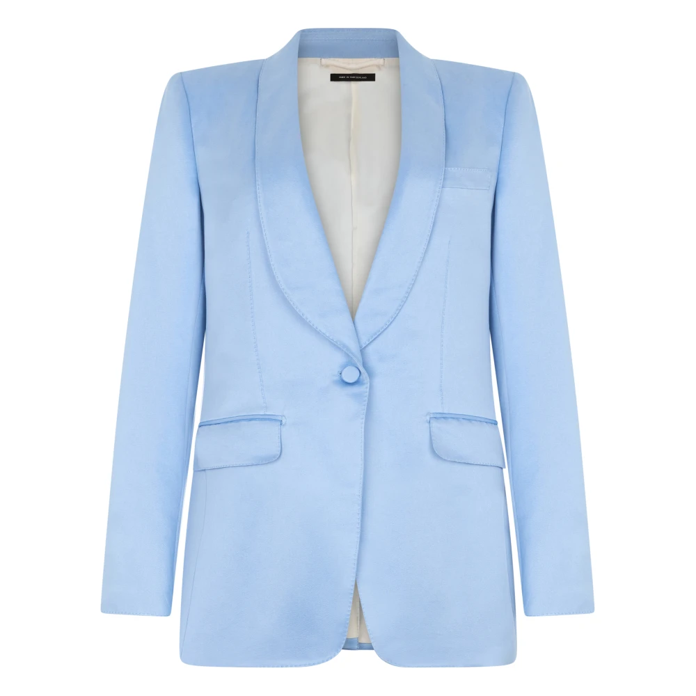 Tom Ford Women's Blue Notch Lapel Blazer - Blazers - S - Jackets