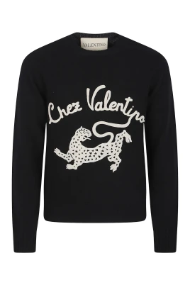Chez Valentino Panther Sweater
