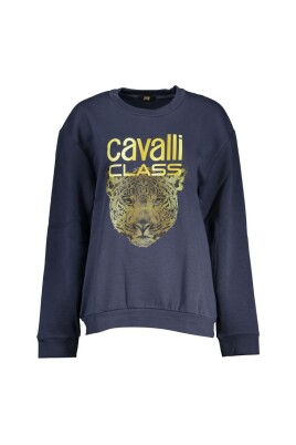 sweatshirt-en-polaire-bleu-imprime-elegant