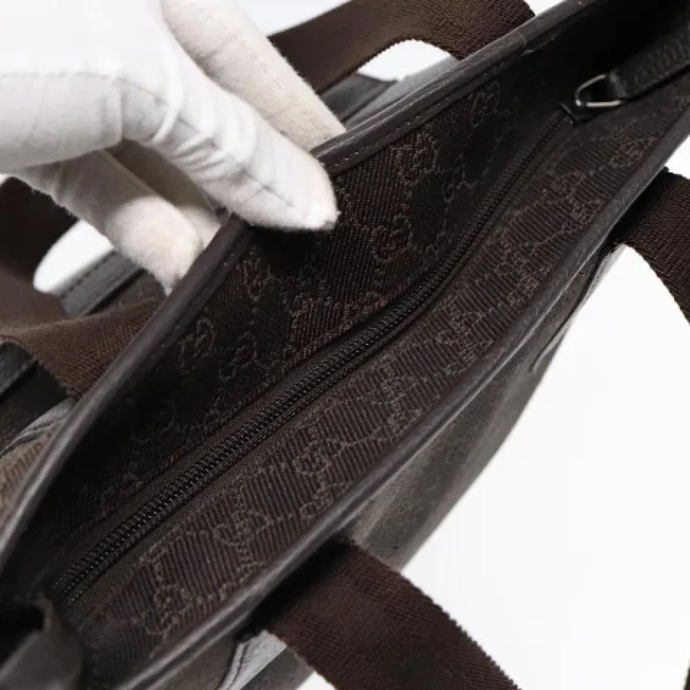 Gucci Vintage Pre-owned Canvas gucci-bags Brown Dames