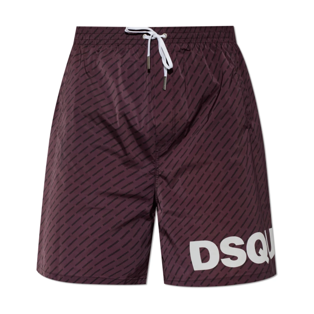 Dsquared2 Uomo Rosso Costumi Da Bagno, Xs, New,