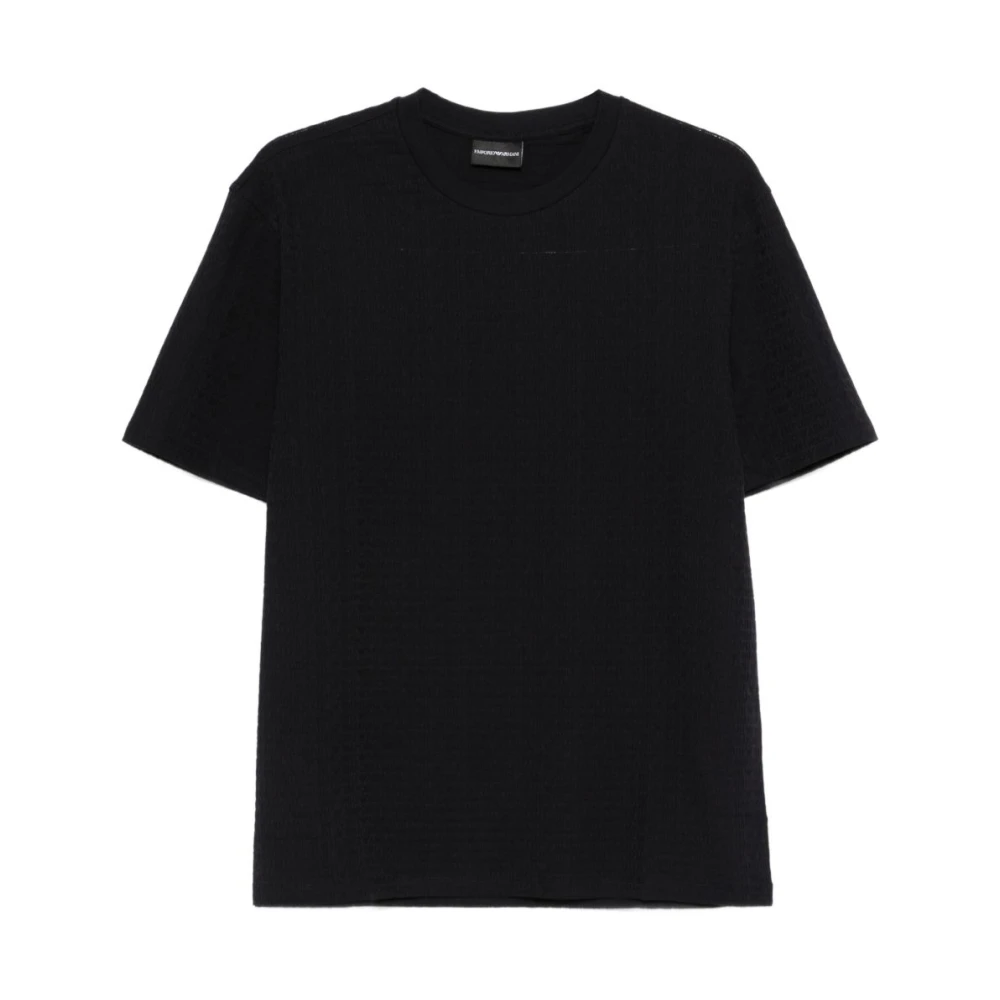 Emporio Armani Mannelijk Blauw Tops Heren, 2XL, T-Shirts En Polo's