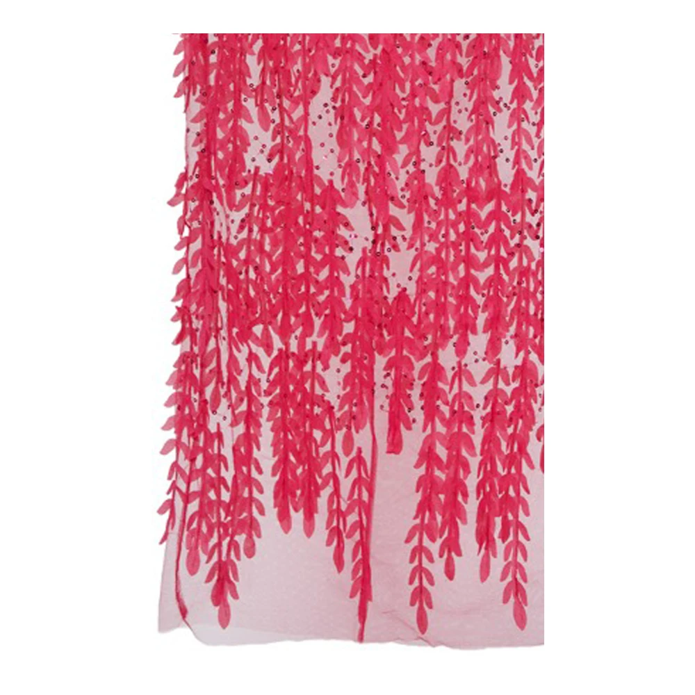 Elisabetta Franchi Pailletten Versierde Lange Jurk met Rits Pink Dames