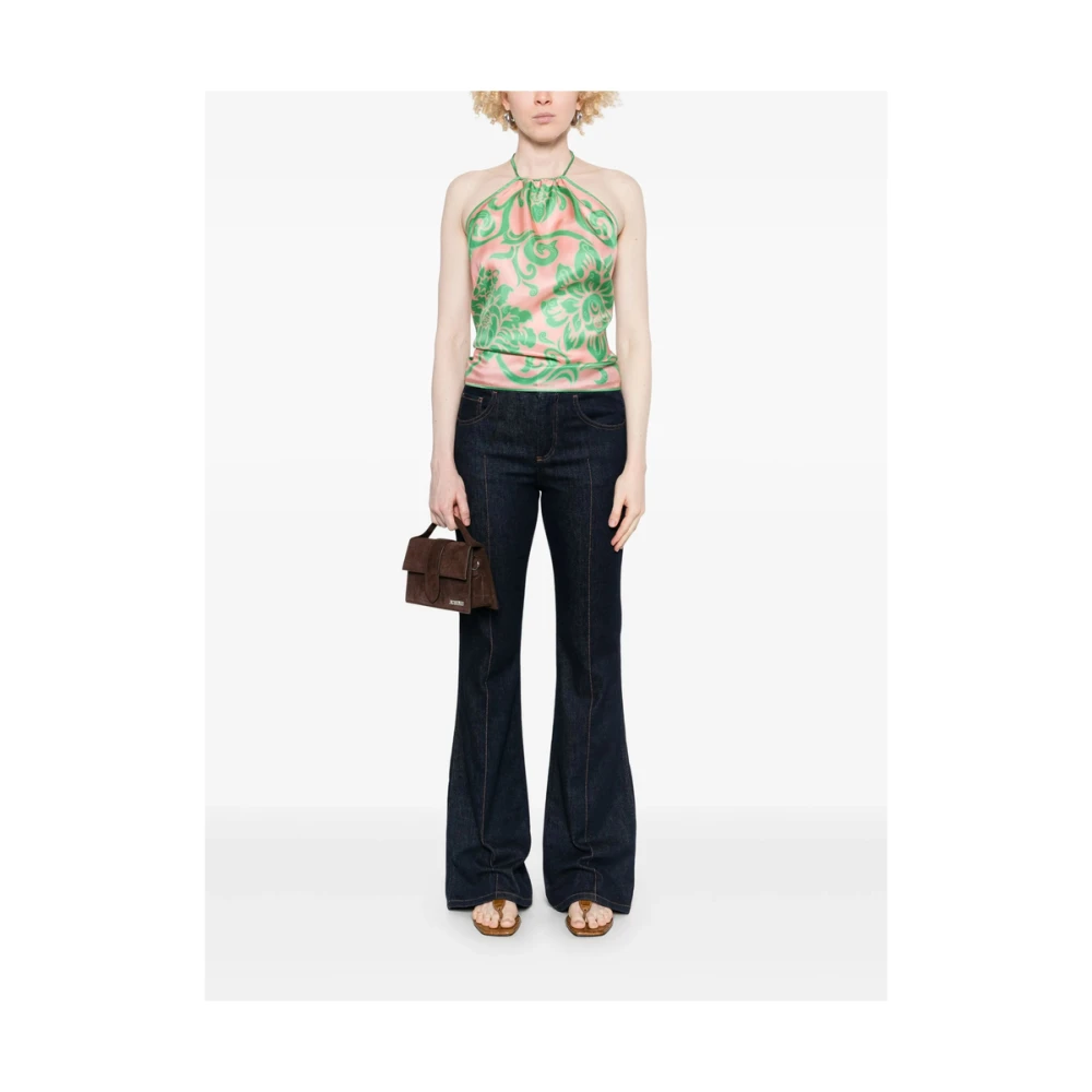 ETRO Flamingo Pink Halterneck Scarf Multicolor Dames