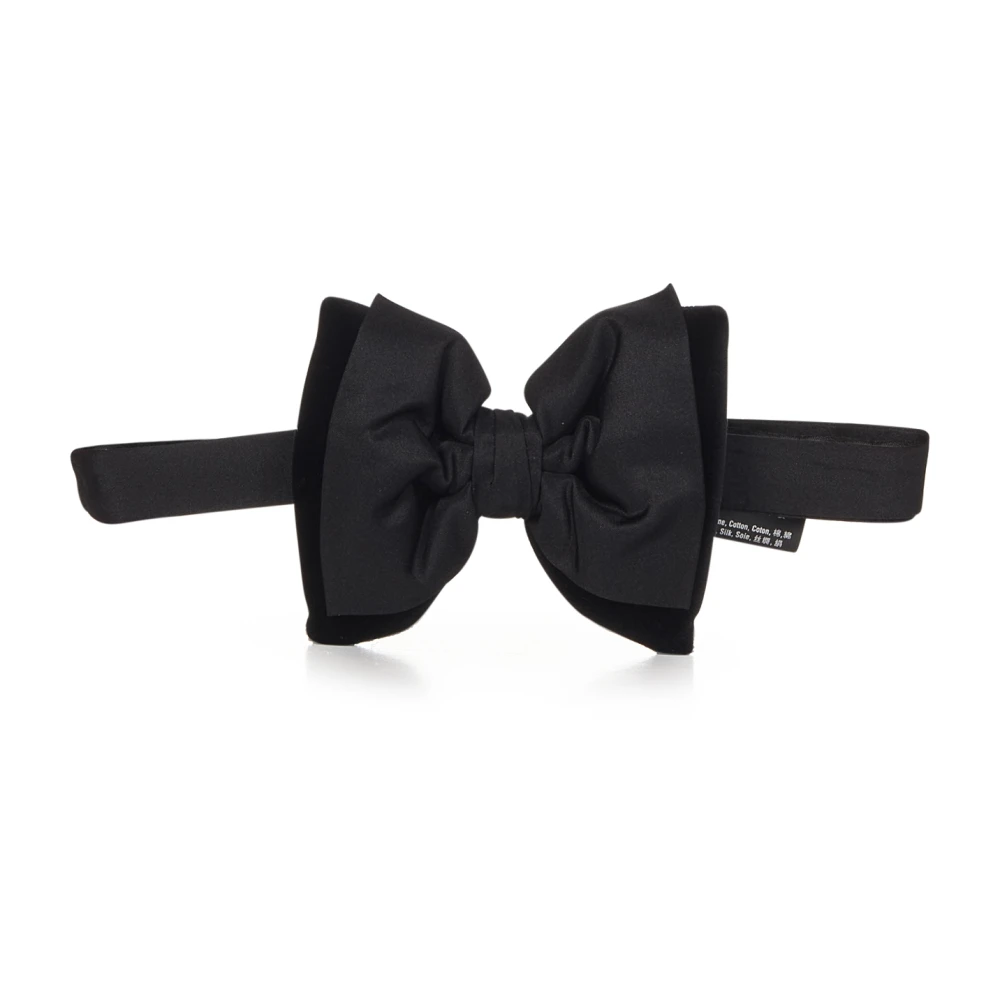 Dsquared2 Zwarte Zijden Strik Tuxedo Icon Black Heren
