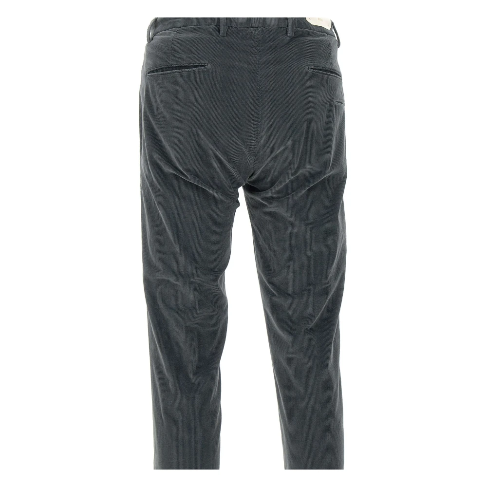 Briglia Ribfluwelen Katoenen Broek Grijs Gray Heren