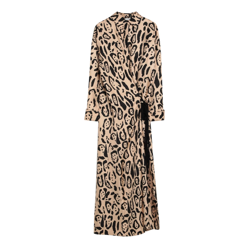 SPORTMAX Lange Damesjurk Elegante Stijl Brown Dames