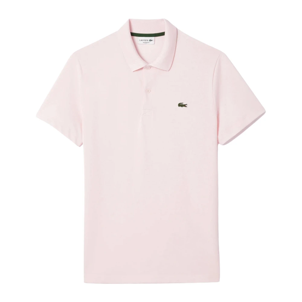 Lacoste Katoenen Polo Shirt met Iconisch Logo Pink Heren