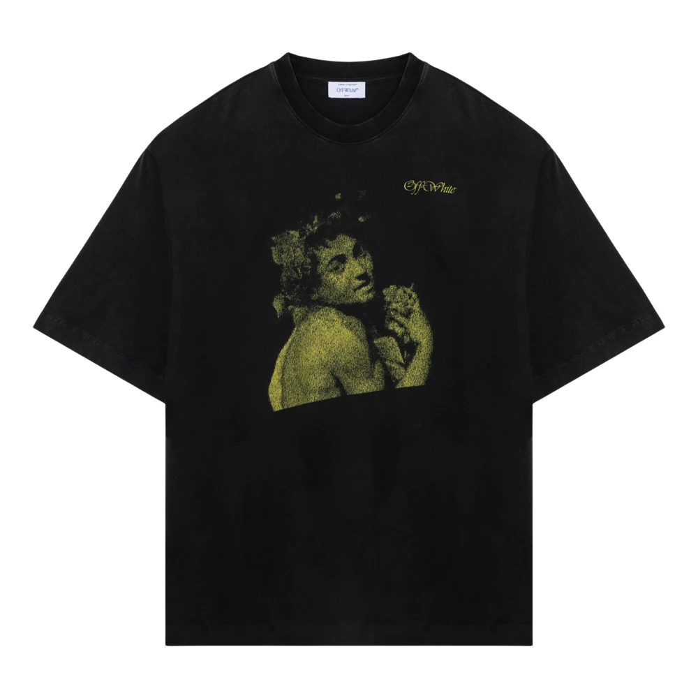 Off White Korte mouwen ronde hals T-shirt Black Heren