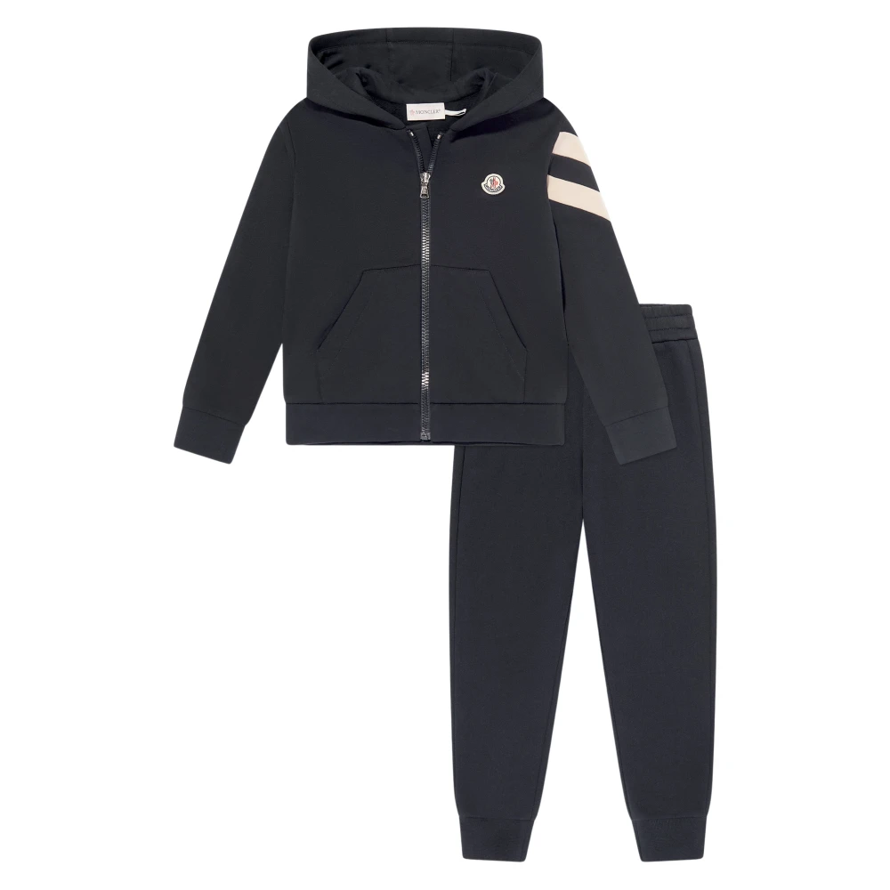 Moncler Boys Blue Logo Tracksuit Size 10 Y
