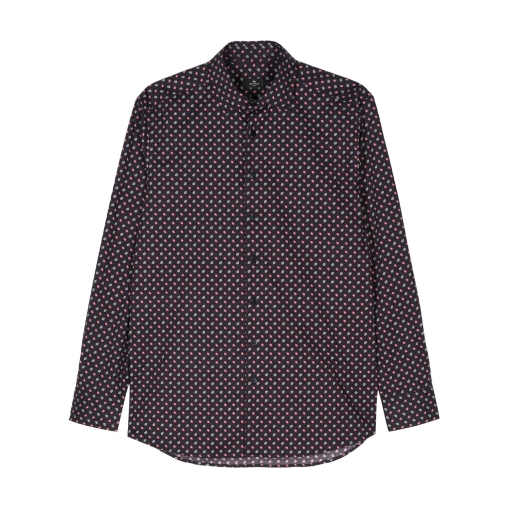 ETRO Paisley Print Klassieke Kraag Shirt Multicolor Heren