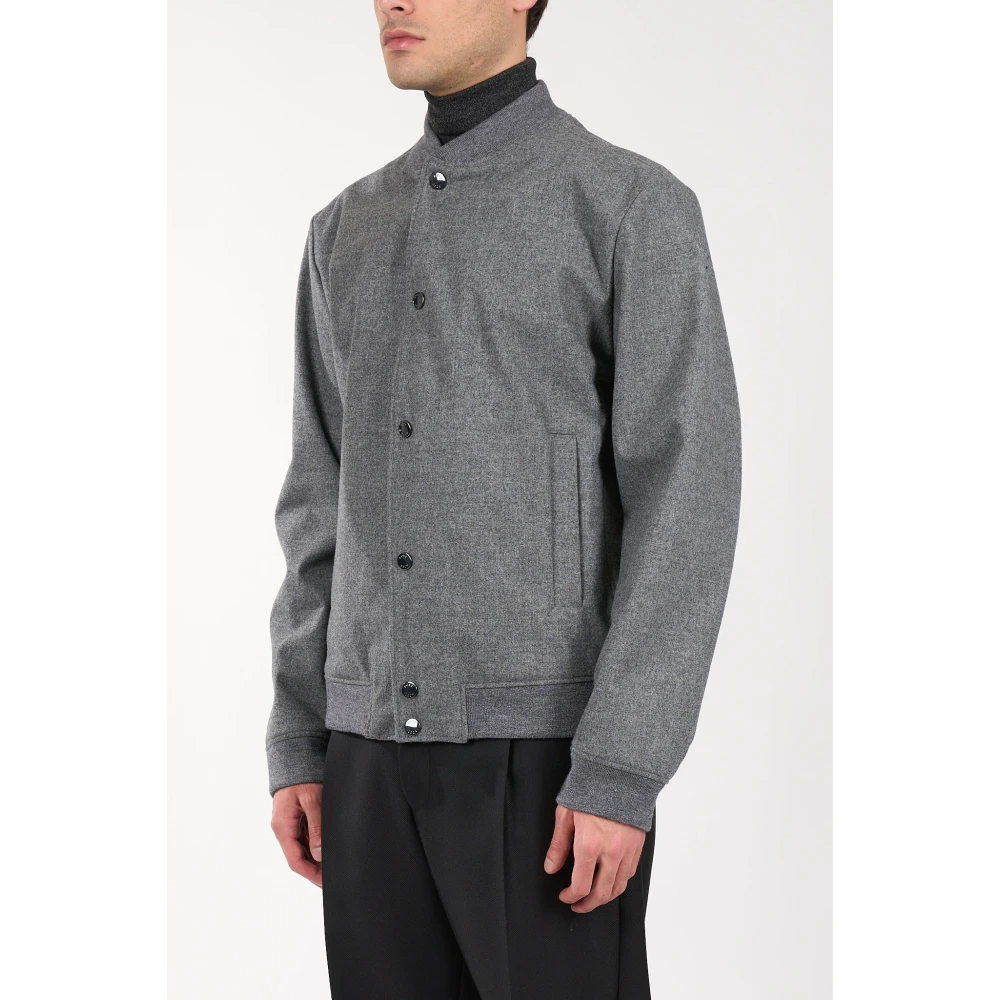 Hugo Boss Wollen Bomberjack Gray Heren