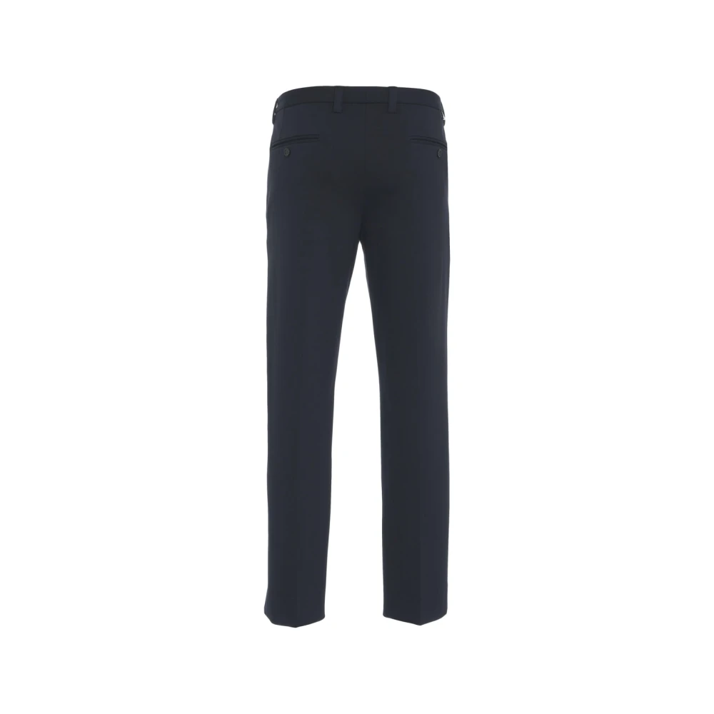Paolo Pecora Blauwe Jersey Chino Broek Blue Heren
