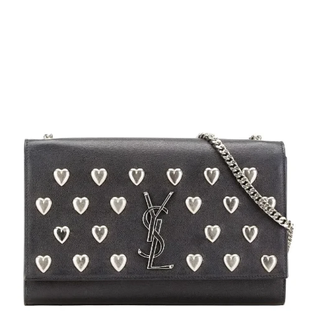 Yves Saint Laurent Vintage Pre-owned Leather shoulder-bags Black Dames