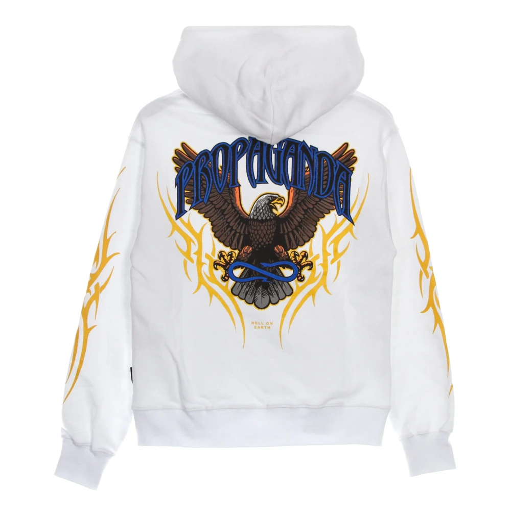 Propaganda Adelaar Lichtgewicht Hoodie Wit White Heren