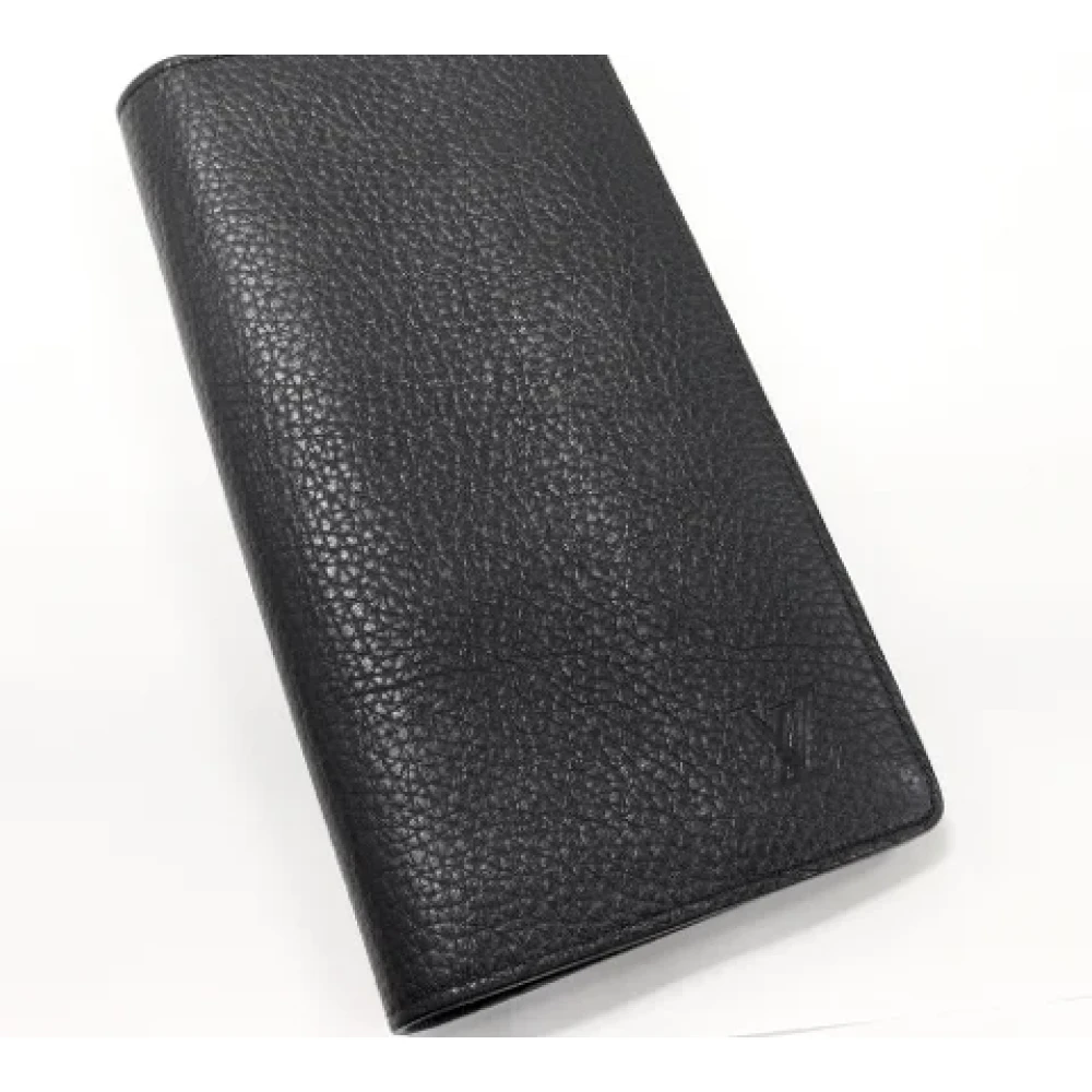 Louis Vuitton Vintage Pre-owned Leather wallets Black Heren