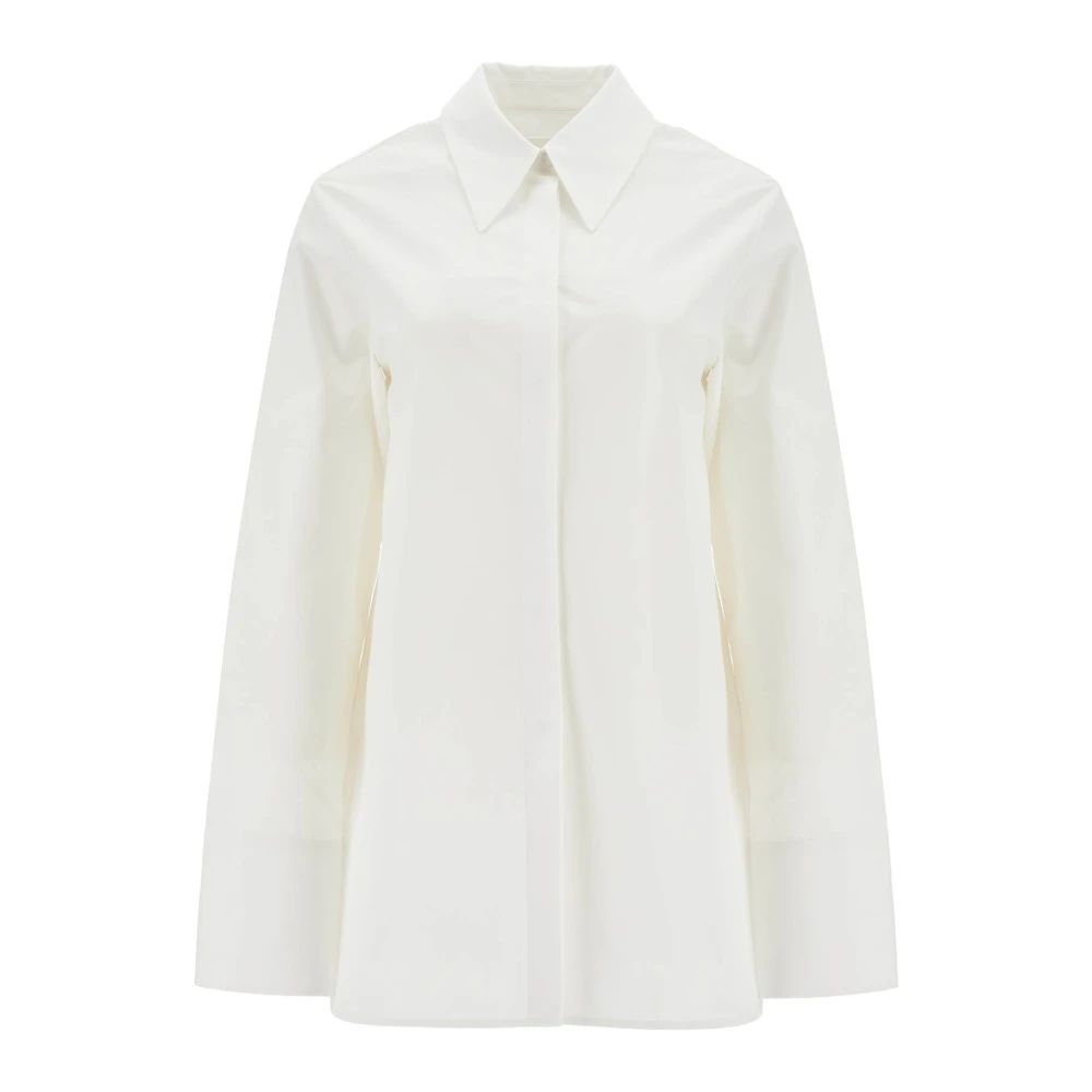 Jil Sander Klassieke Poplin Overhemd voor Mannen White Dames