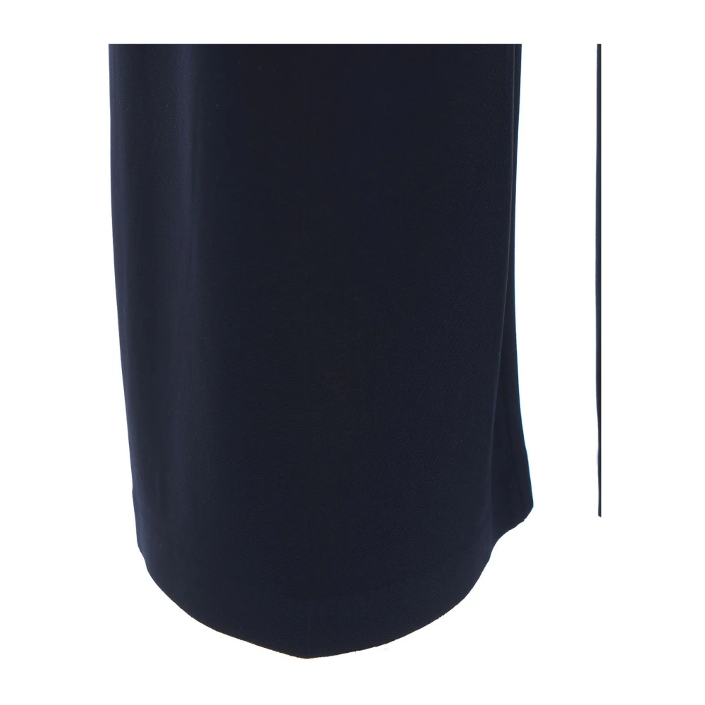 Norma Kamali Blauwe Broek Aw24 Special Clean Blue Dames