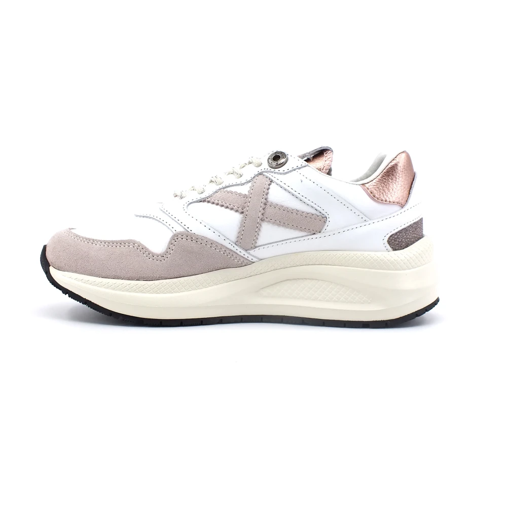 Munich Vrouw Wit Schoenen Dames, 36 Eu, Leer, Sneakers