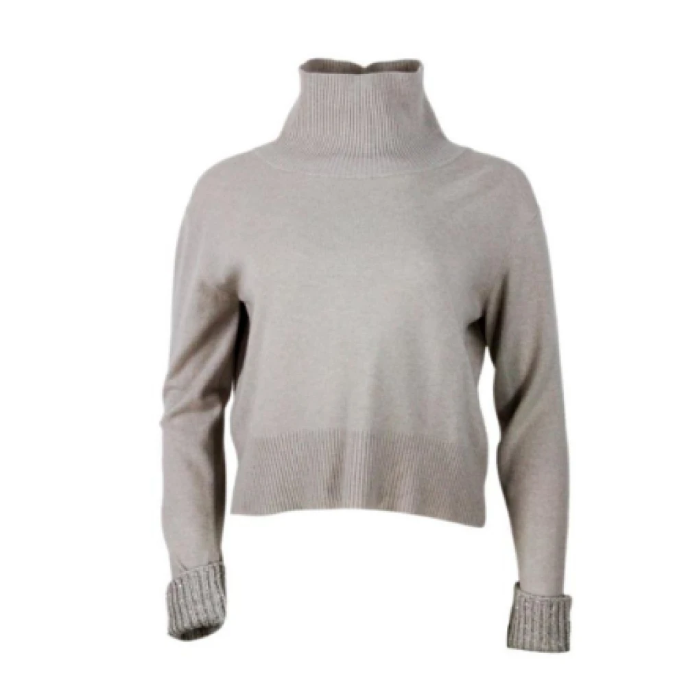 Fabiana Filippi Stijlvolle Sweater Collectie Gray Dames