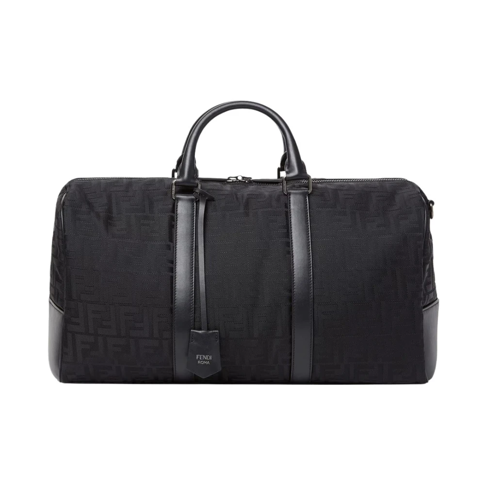 Fendi Men's Black Weekend Bags, One Size, Ff Travel Bag