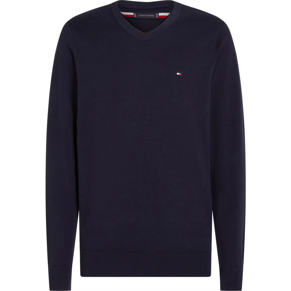 Knitwear > V-neck Knitwear - - Tommy Hilfiger - Modalova