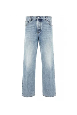 J74 Jeans i lös passform med stentvättad denim