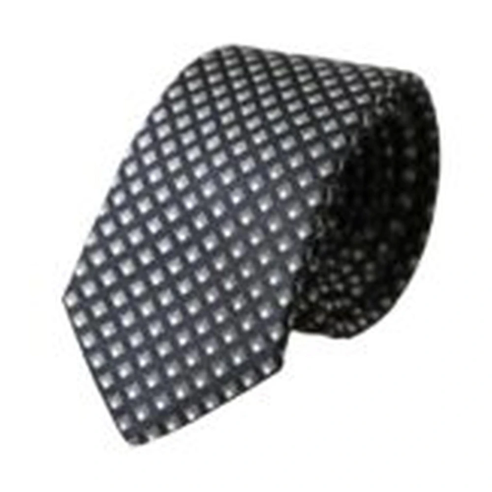 Dolce & Gabbana Dark Gray 100% Silk Patterned Adjustable Men Tie - Image 2