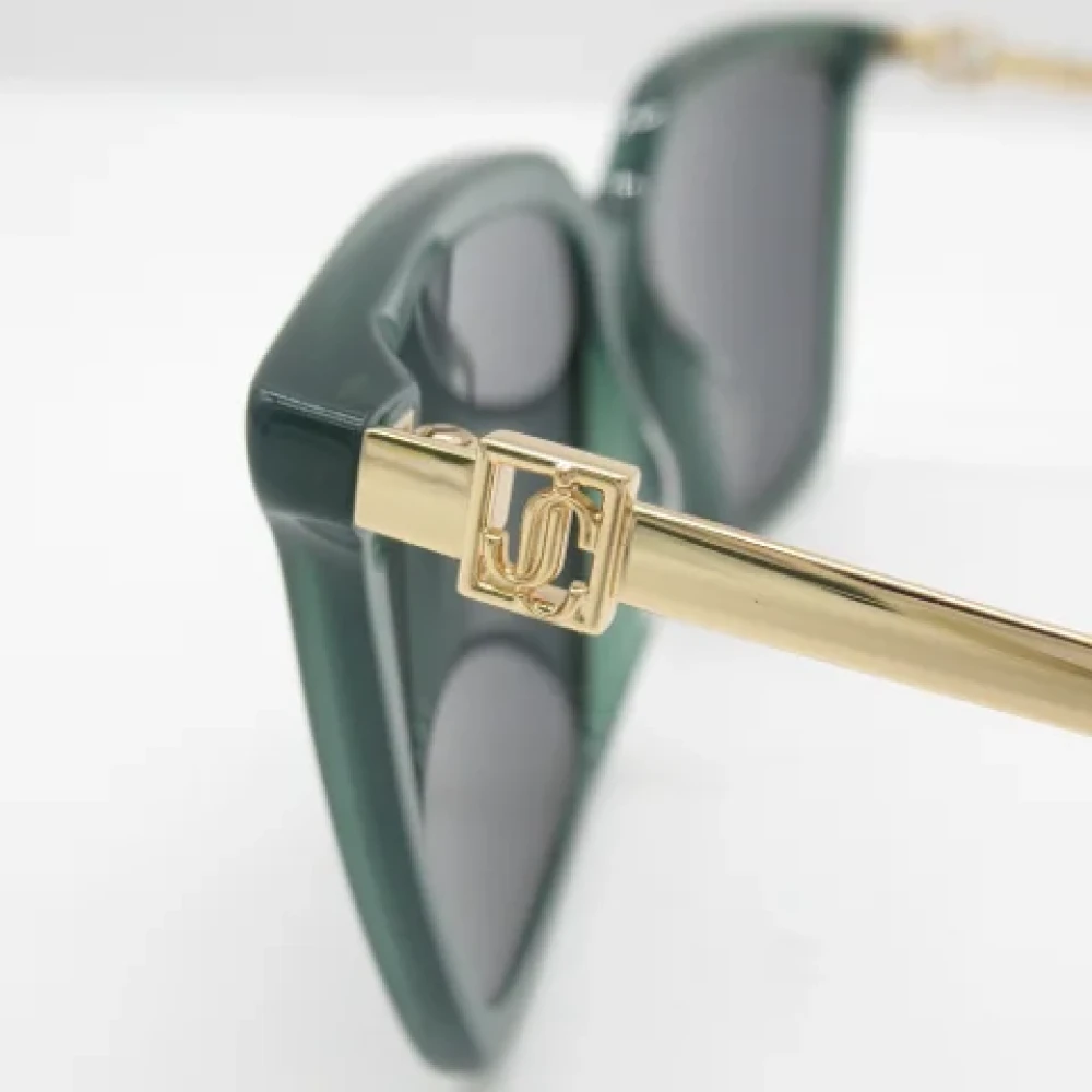 Jimmy Choo Pre-owned Metal sunglasses Green Dames