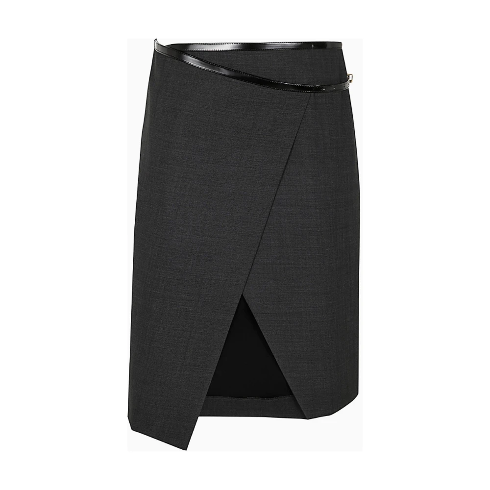 Philosophy di Lorenzo Serafini Wollen Rok Elegante Stijl Gray Dames