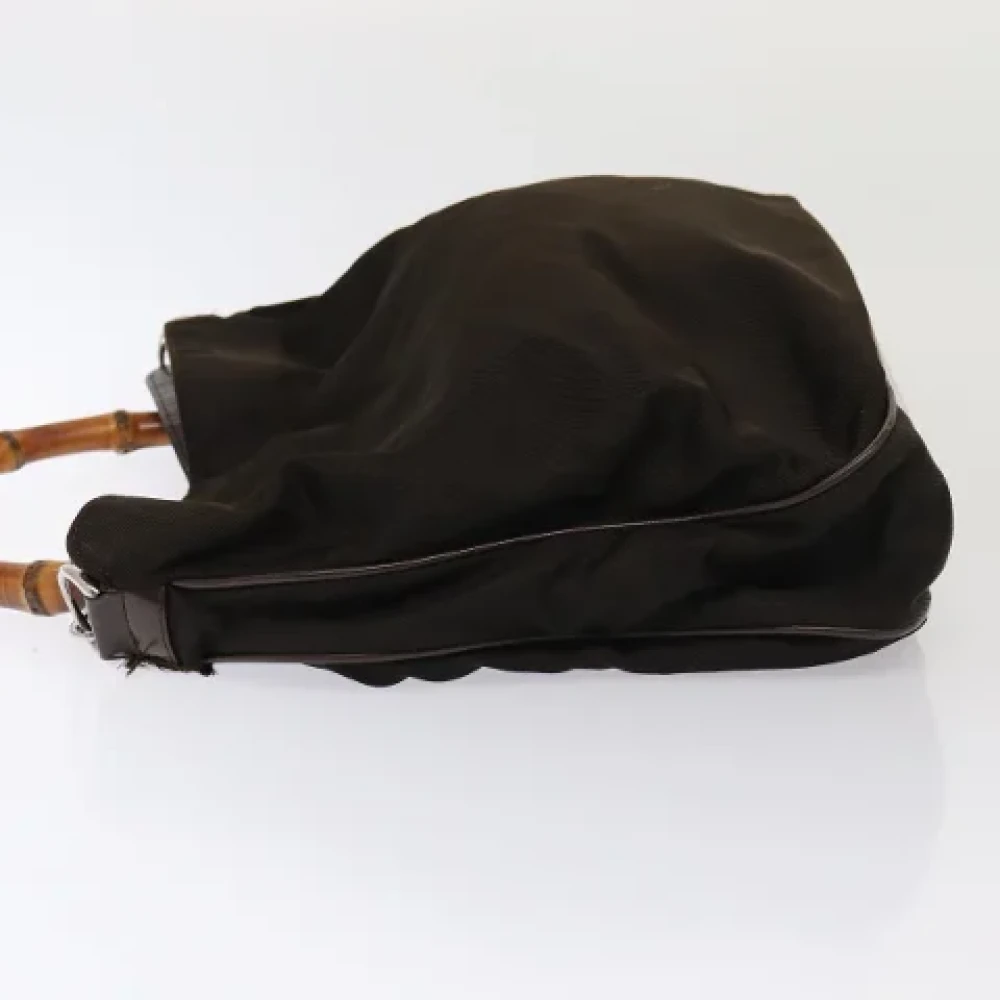 Gucci Vintage Pre-owned Nylon gucci-bags Brown Dames