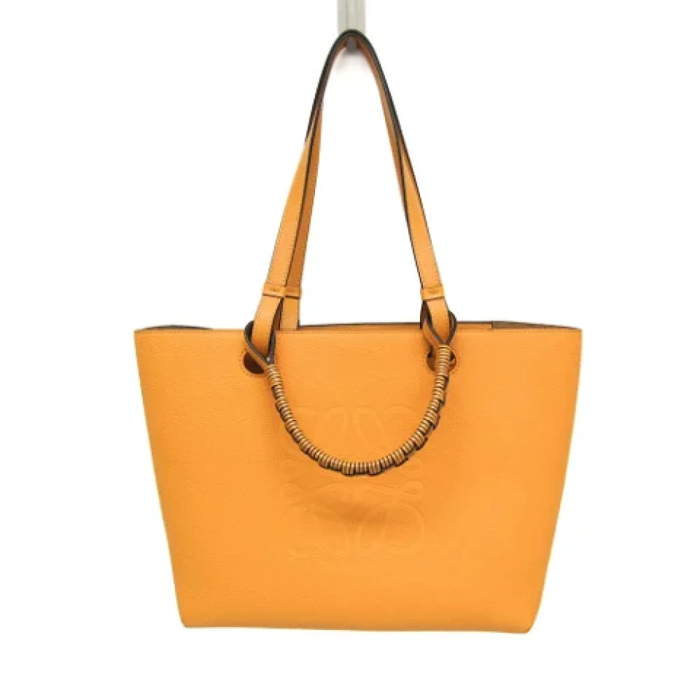 Loewe Pre-owned Leather totes Yellow Dames