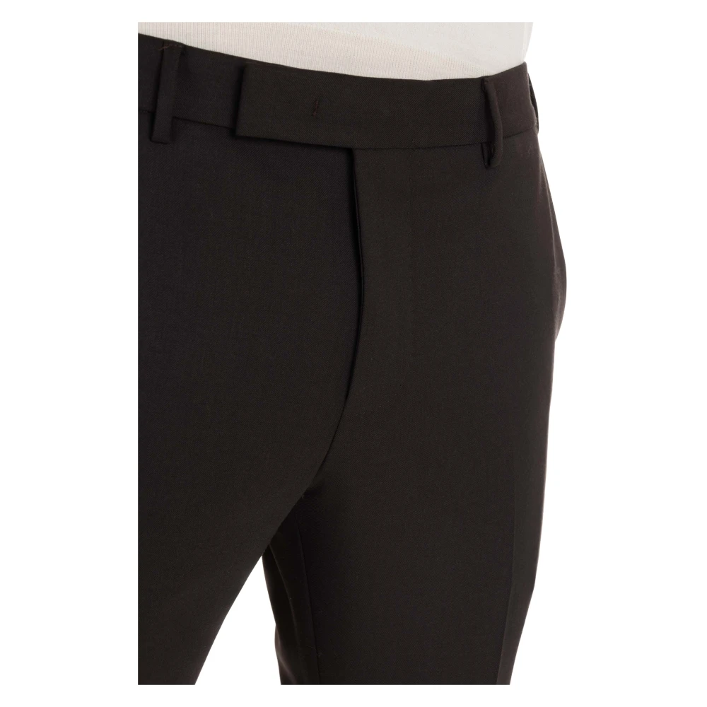PT Torino Bruine Broek Moderne Pasvorm Brown Heren