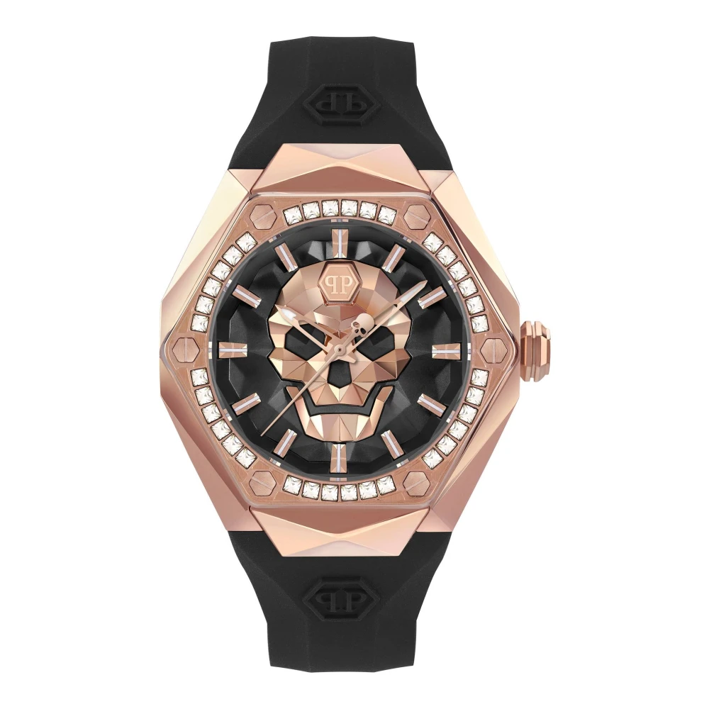 Philipp Plein Men's Black The $Kull Spikes Watch
