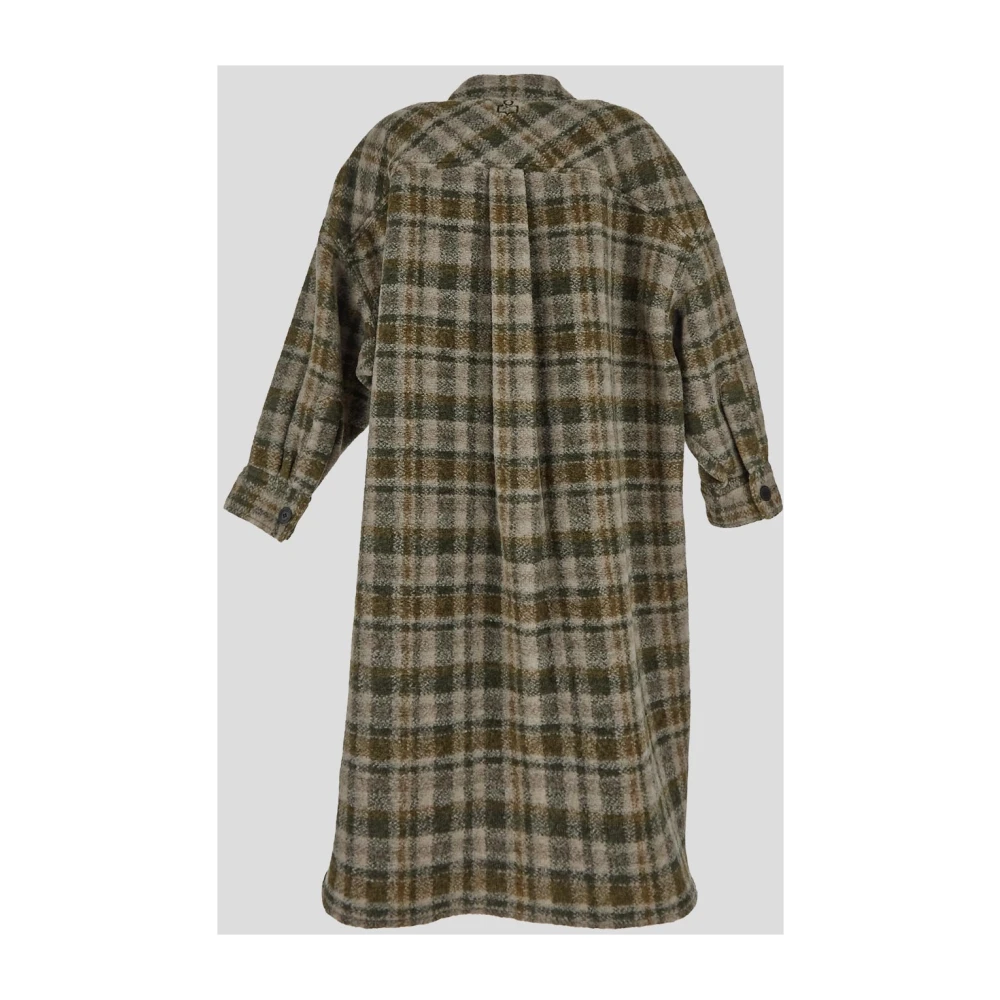 Isabel Marant Étoile Wollen Jas Fontizi Coat Stijl Green Dames
