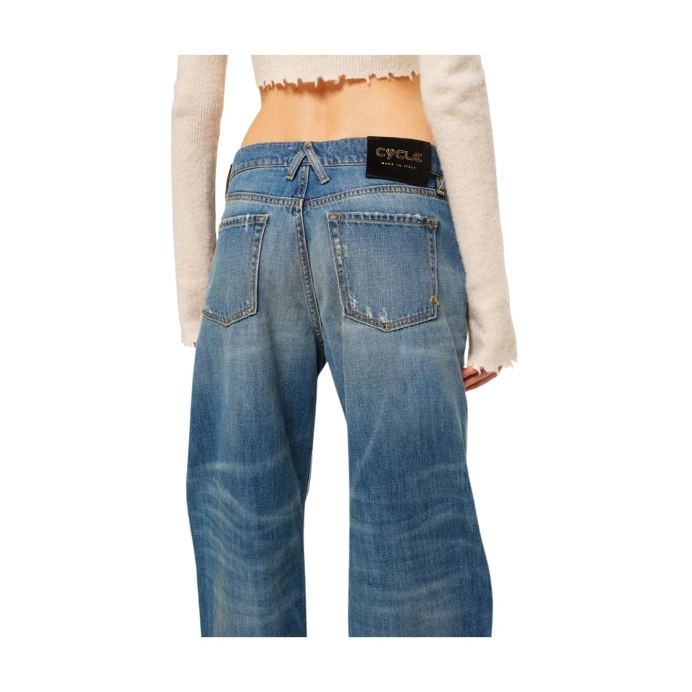 Cycle Zomer Denim Slubby Donker Indigo Jeans Blue Dames